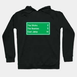 Unknown Places Road Sign Hoodie